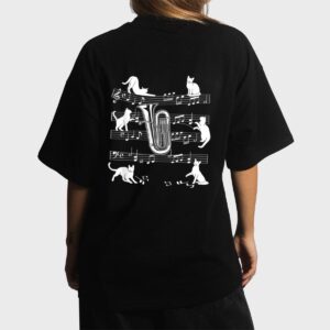 Tubist Cats for Cat loving Tuba player Women T-Shirt