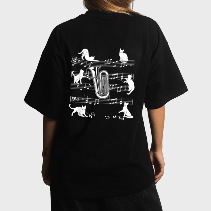 Tubist Cats for Cat loving Tuba player Women T-Shirt