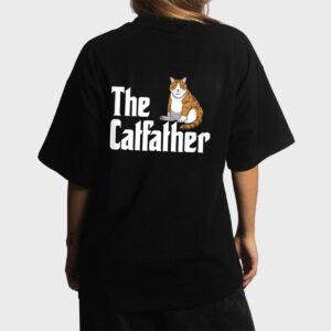 funny catfather shirt Funny Meow Cat for Dad Lover Women T-Shirt