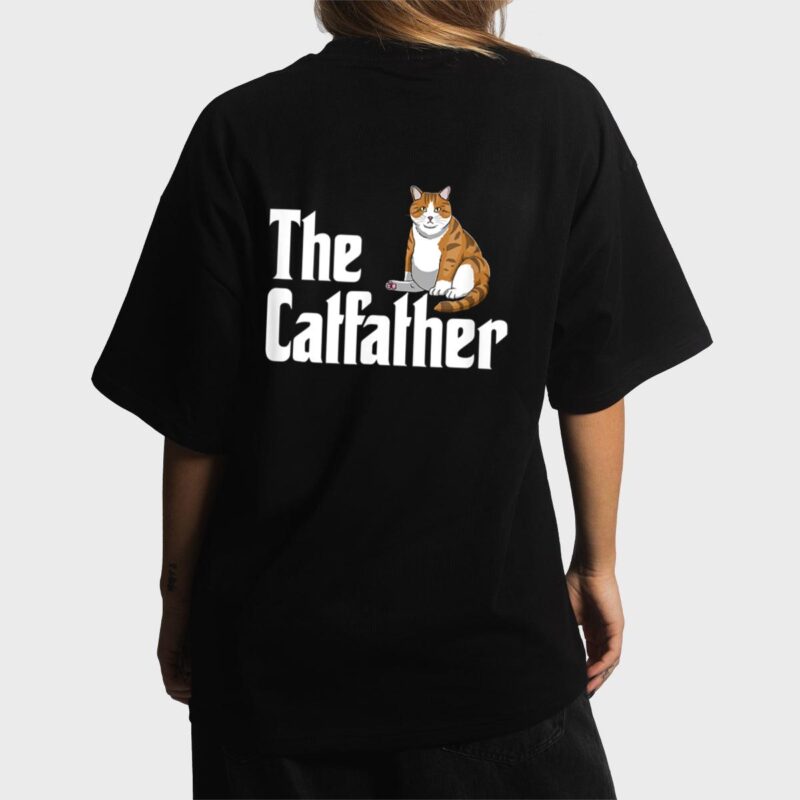 funny catfather shirt Funny Meow Cat for Dad Lover Women T-Shirt