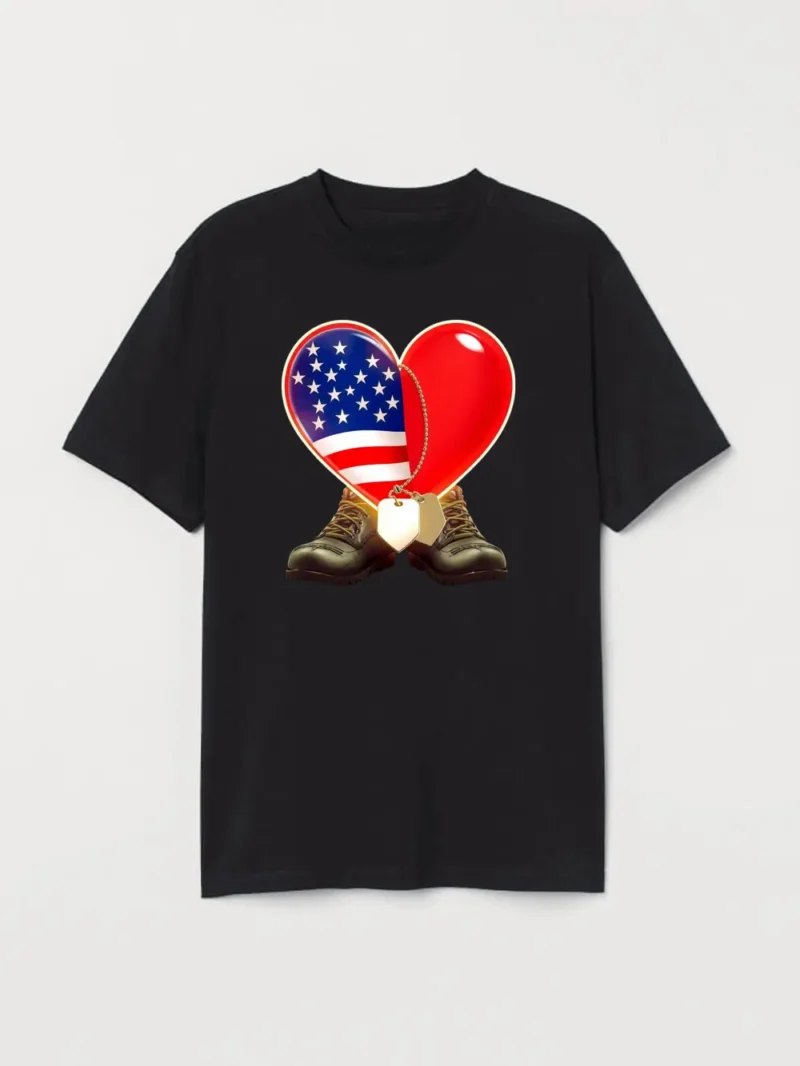 My Husband My Soldier My World T-Shirt - Image 2