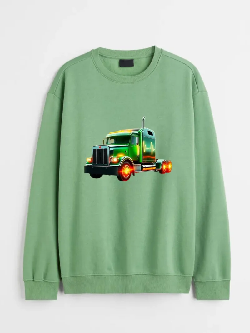 Trucker By Day Hero By Night Sweatshirt - Image 2