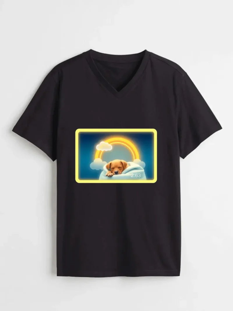 Weekend Forecast: 100% Chance of Dog Cuddles T-Shirt - Image 2